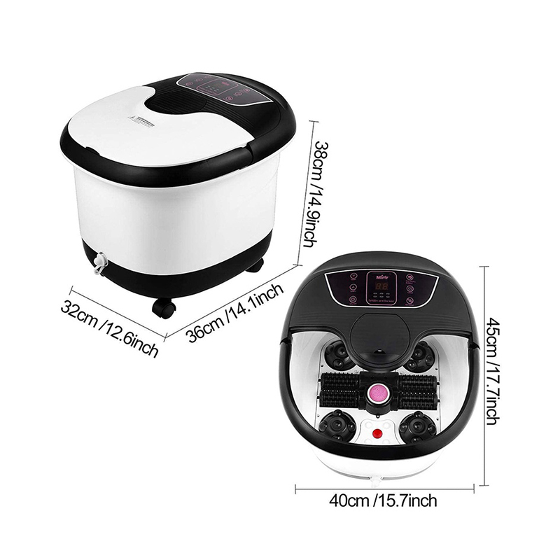 MM-18C Aparat de masaj automat pentru baie spa pentru picioare cu role de masaj 8 buc și piatră ponce